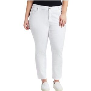 Eileen Fisher Women’s White Organic Cotton Jeans Size 24W Stretch SALE! NWT